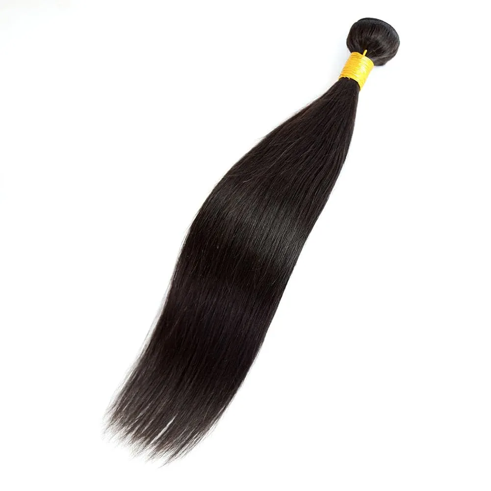 Silky Straight Human Hair Bundles Natural Color