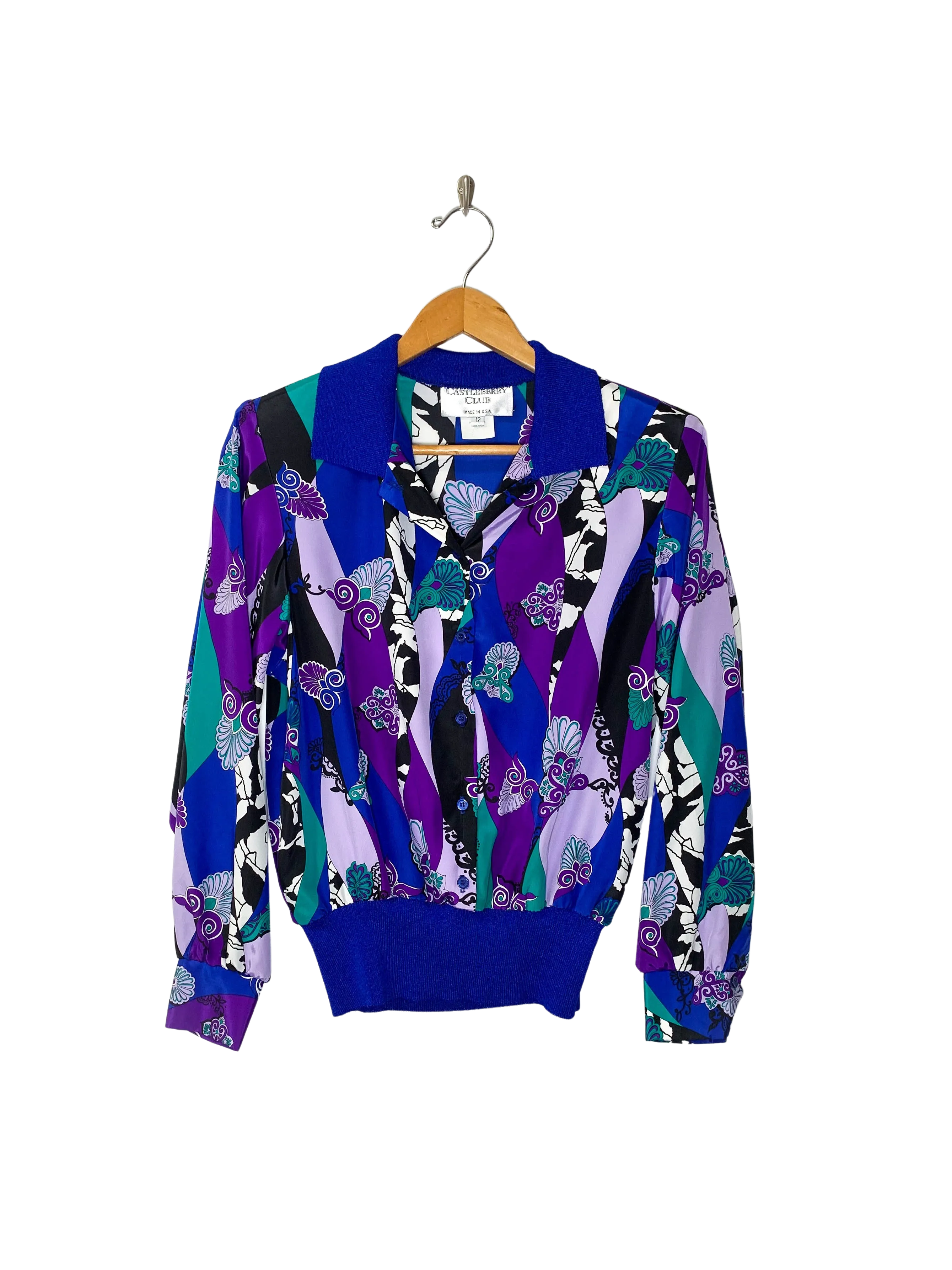 Silky Sweater Style Blouse (S)