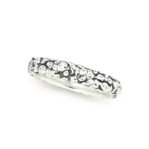 Silver Pebble Beach Ring