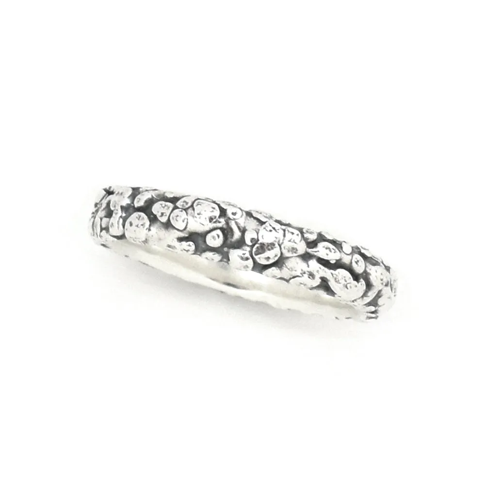 Silver Pebble Beach Ring