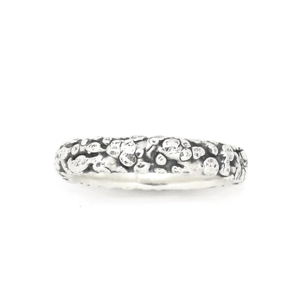 Silver Pebble Beach Ring