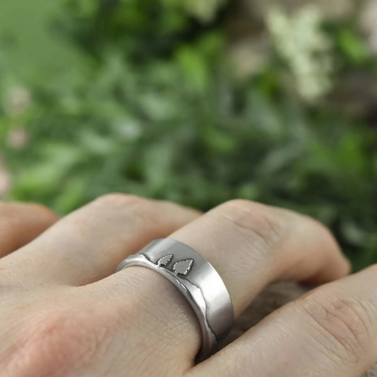 Silver Shoreline Ring