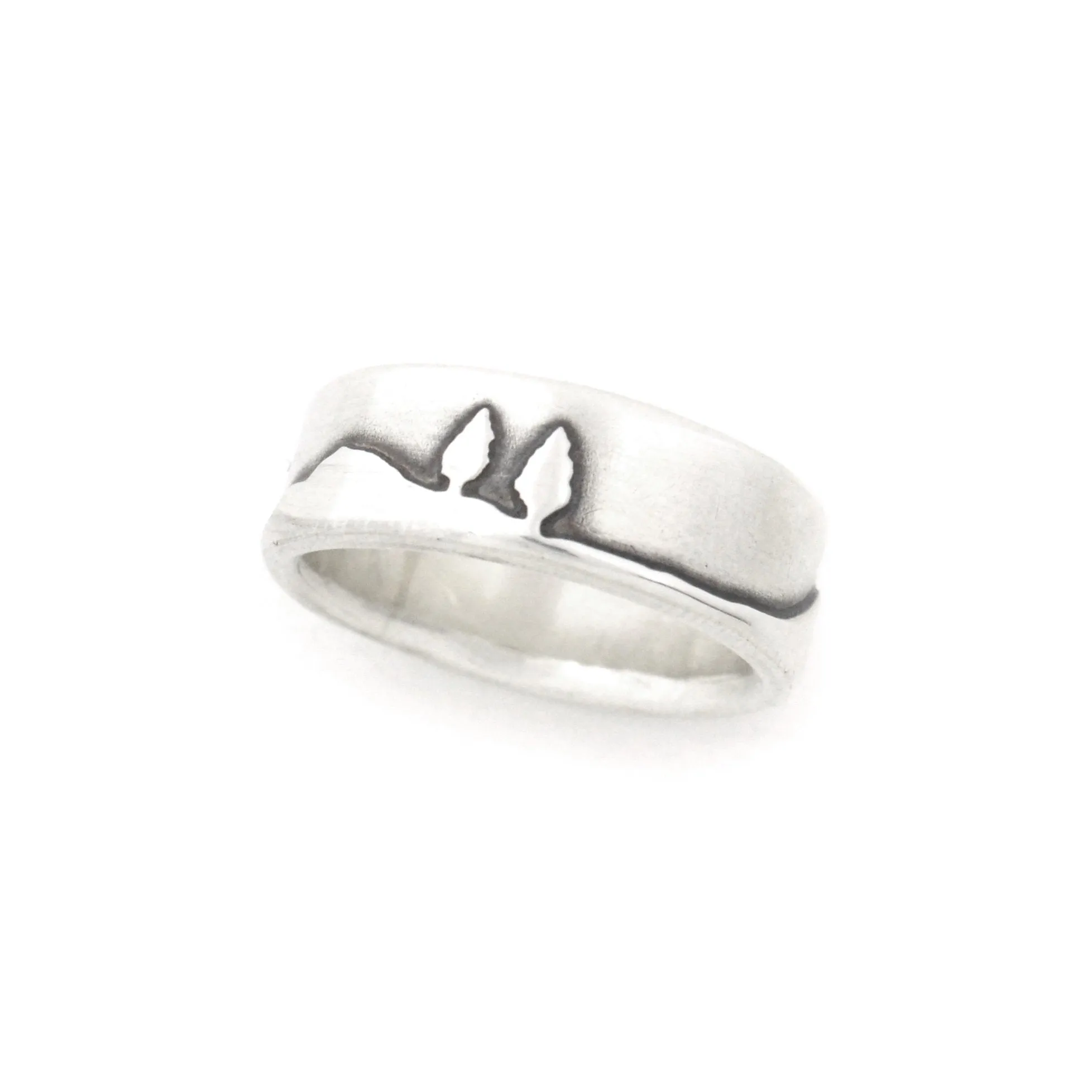 Silver Shoreline Ring