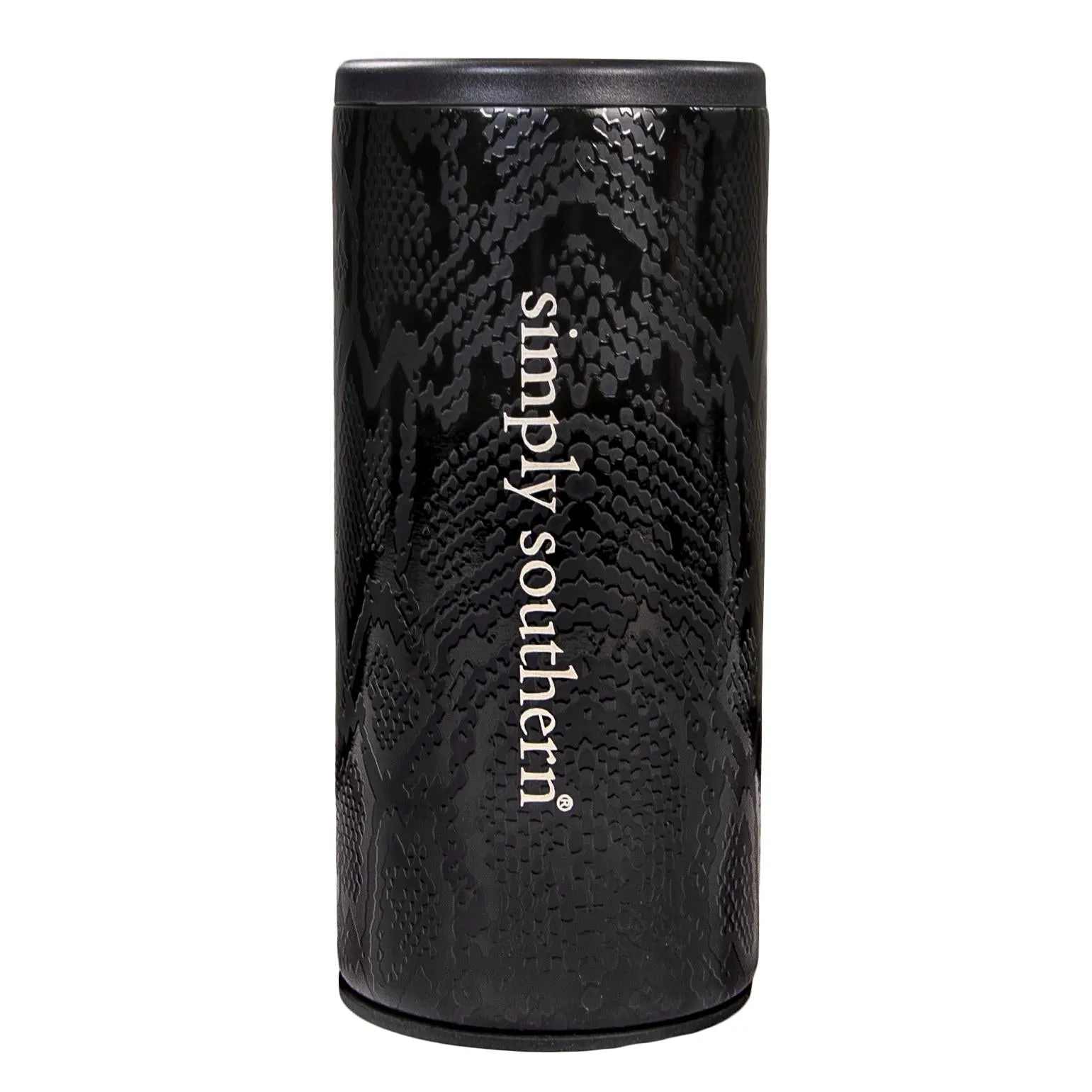 Simply Southern Can Cooler Black Snake Print