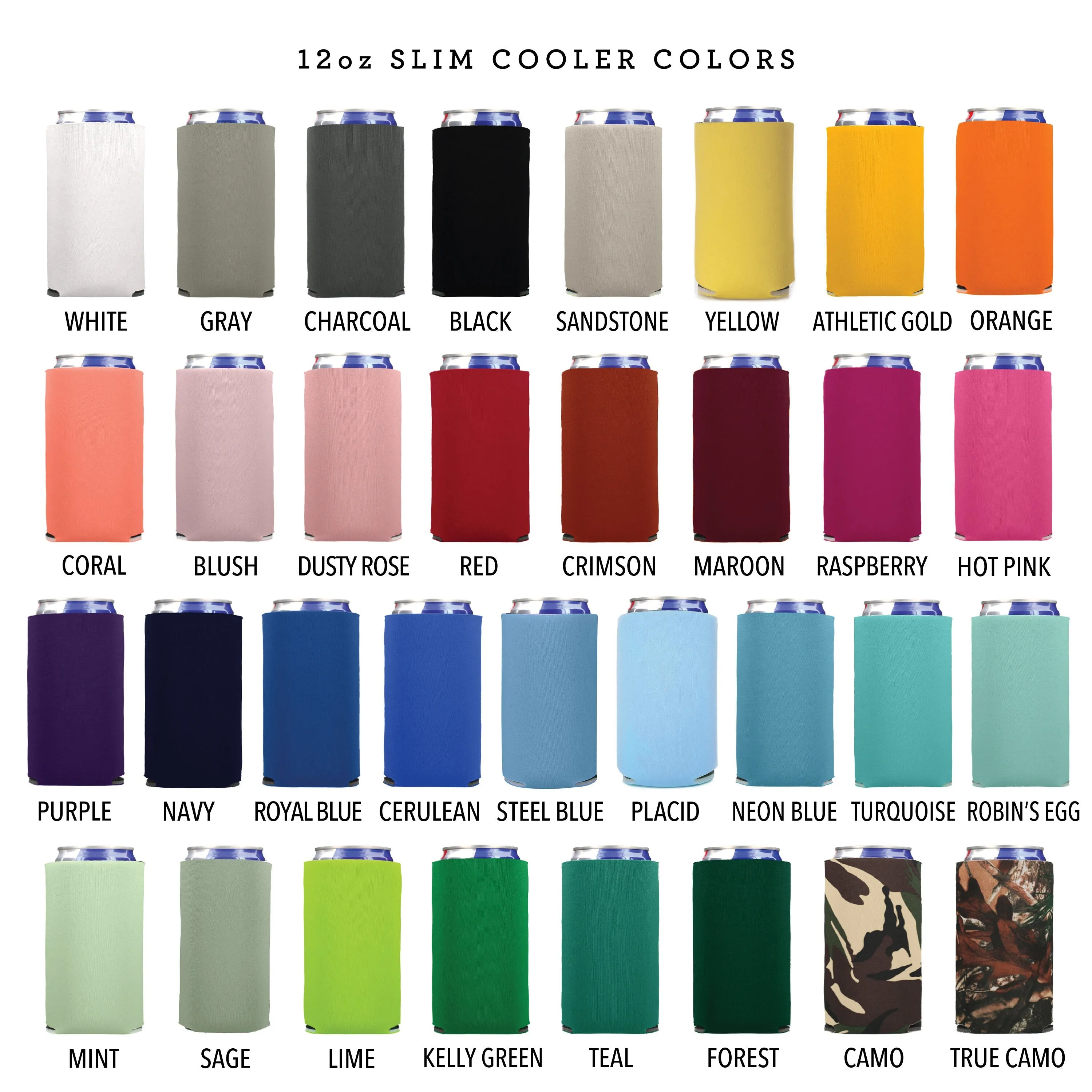 Slim 12oz Wedding Can Cooler #43S - Drunk In Love