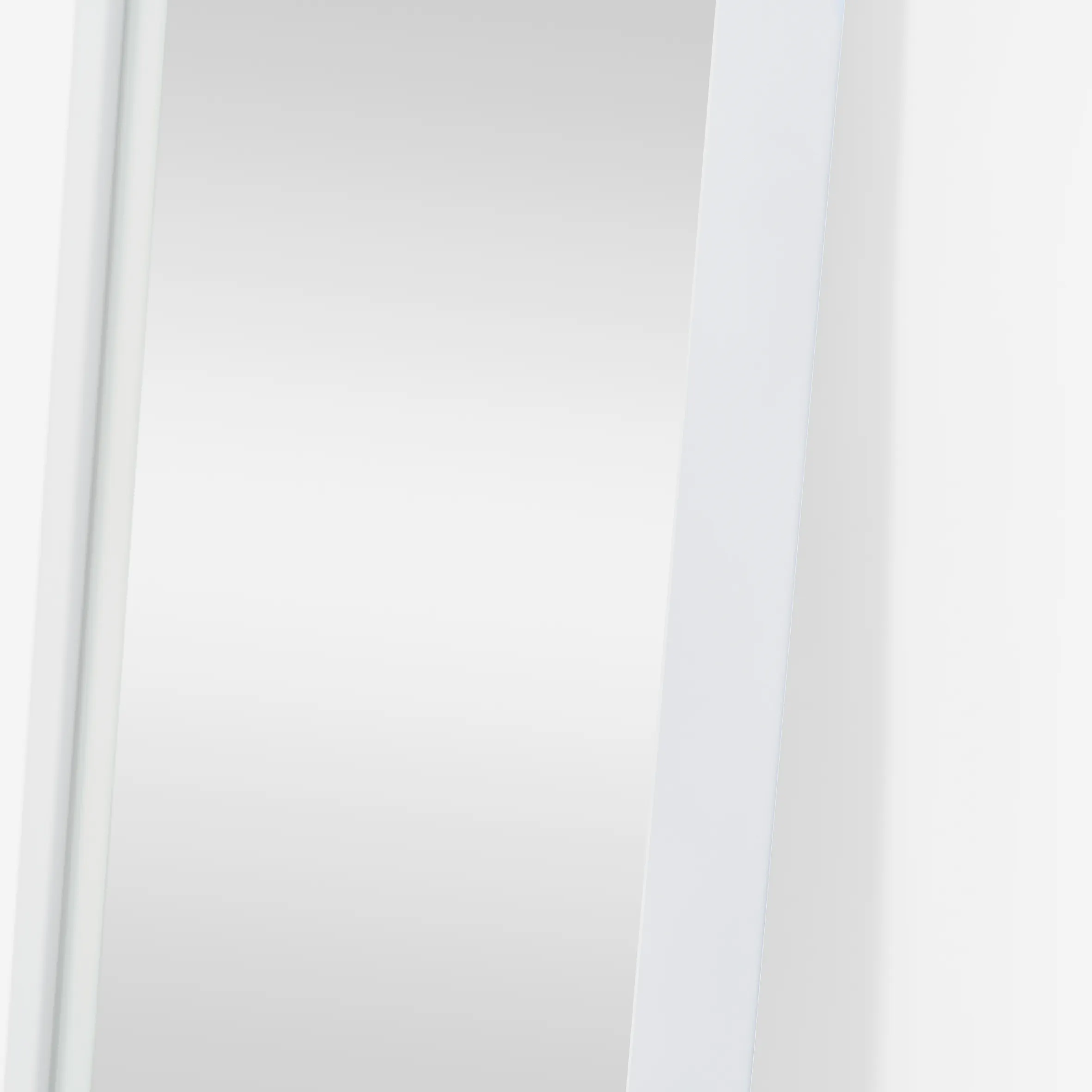 Slimline Deep Frame Standing Mirror - White