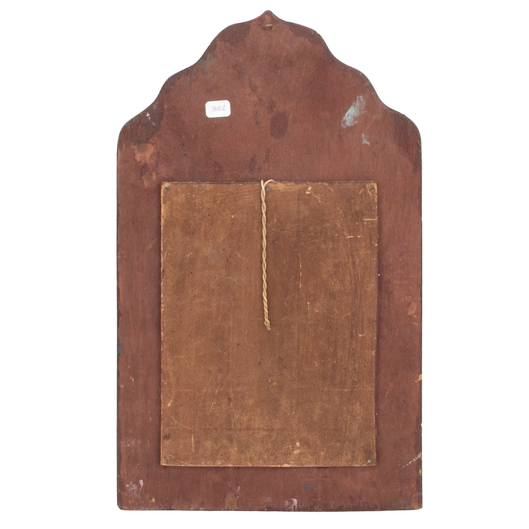 Small Antique Moorish Hand Painted Mirror