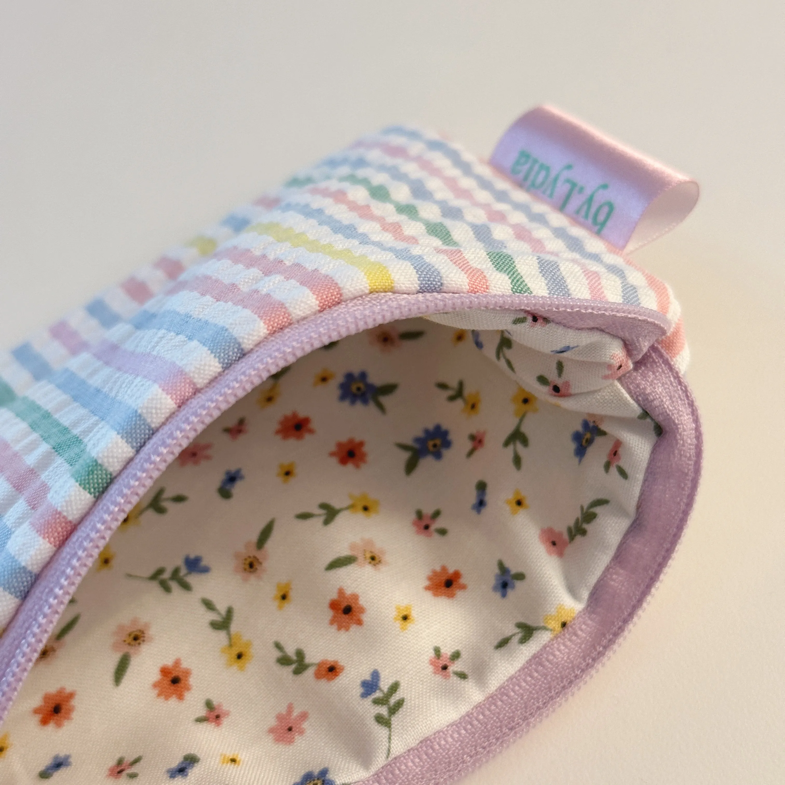 Small Flat Pouch - Summer Stripe