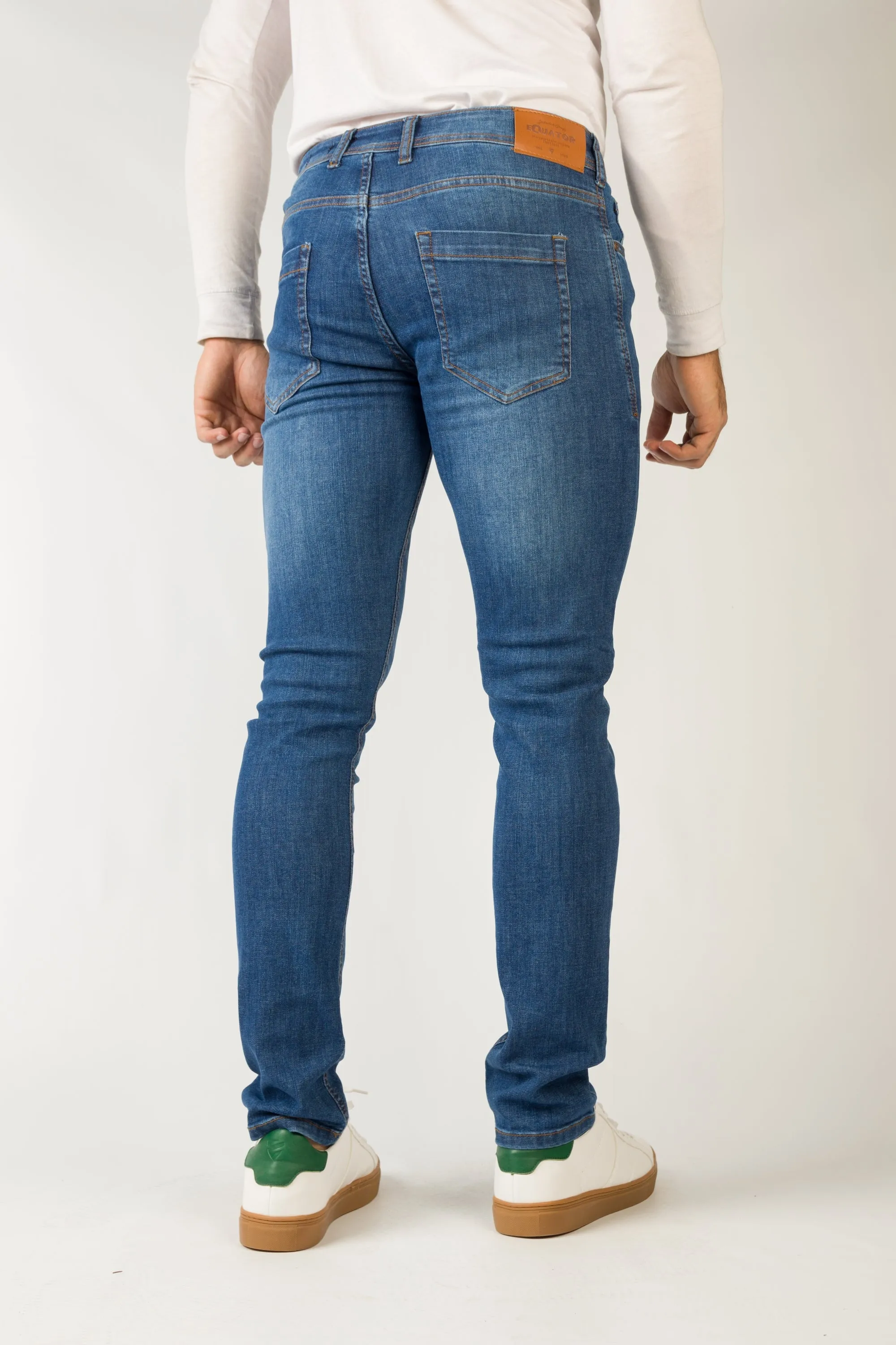 Smart Fit Blue Washed Jeans