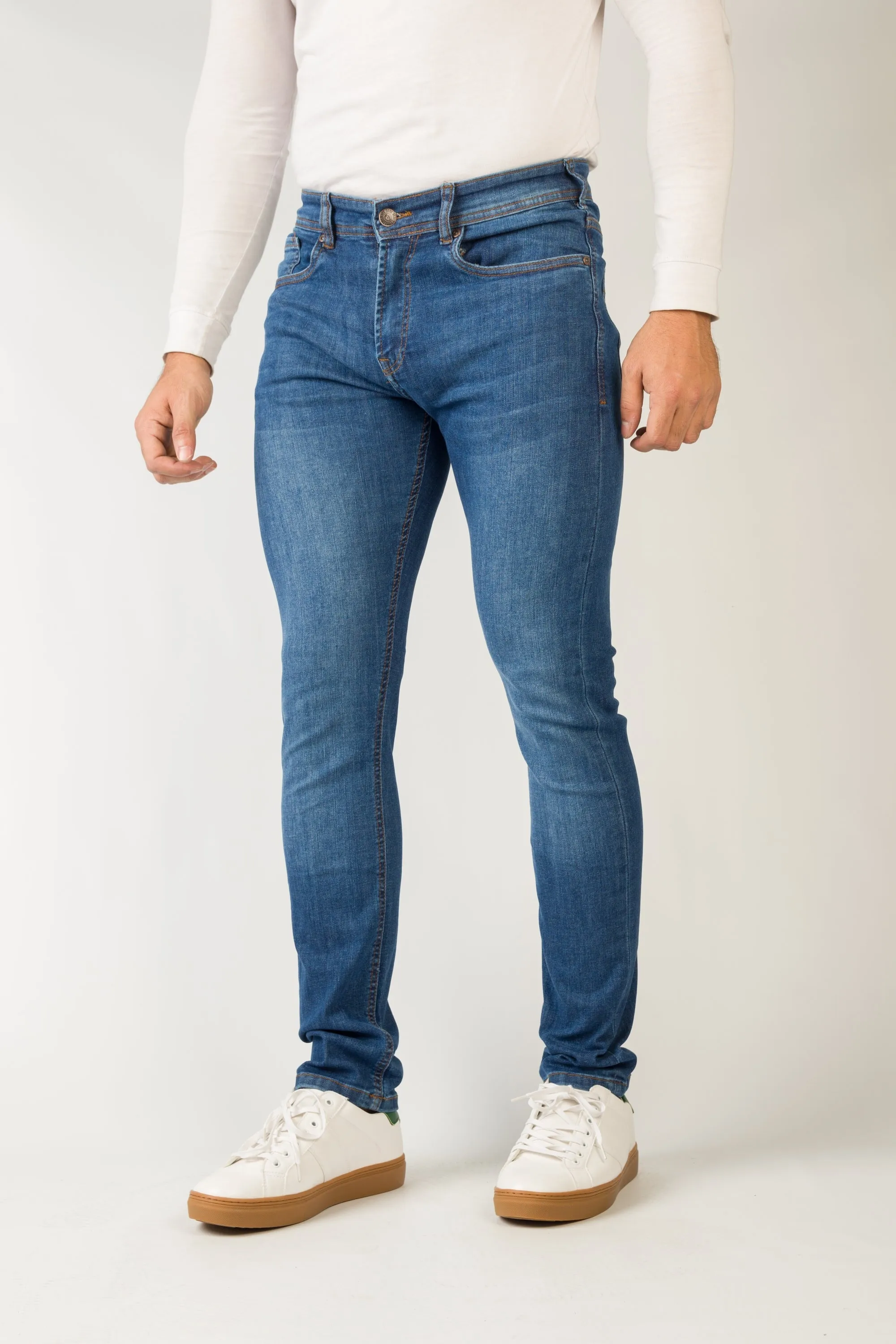 Smart Fit Blue Washed Jeans