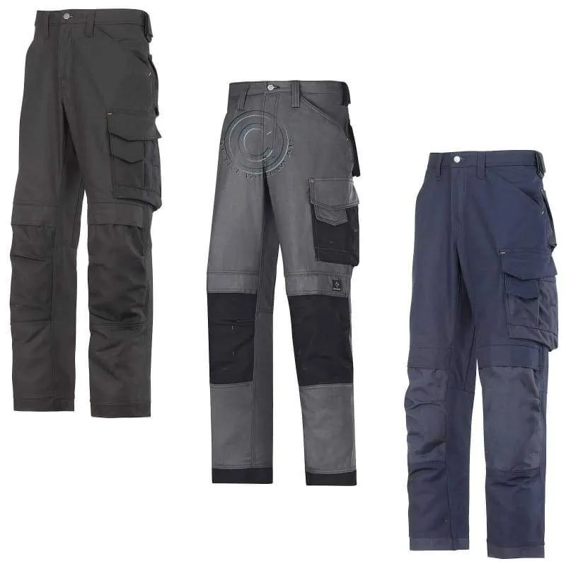 Snickers 3 Series Work Trousers with Kneepad Pockets Canvas plus Loose Fit - 3314