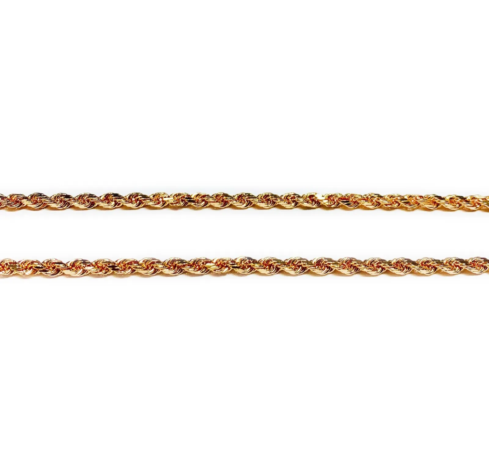 Solid Rope Rose Chain (14K)