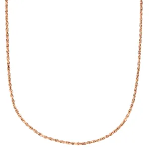 Solid Rose Gold Rope Chain (14K)