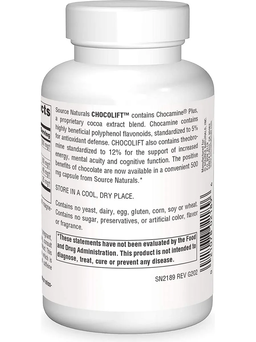 Source Naturals, ChocoLift™ 500 mg, 120 capsules
