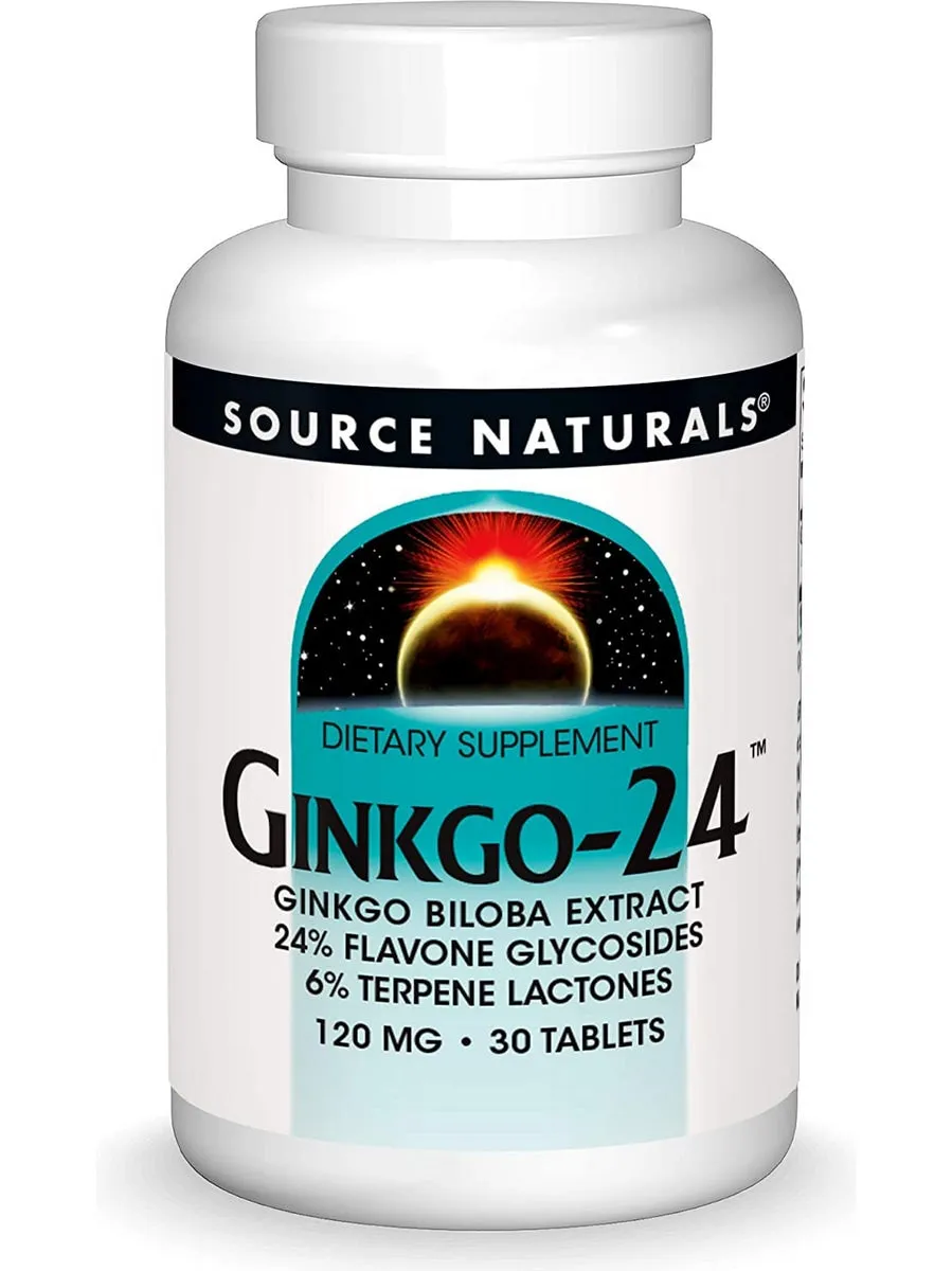 Source Naturals, Ginkgo-24™ 120 mg, 30 tablets