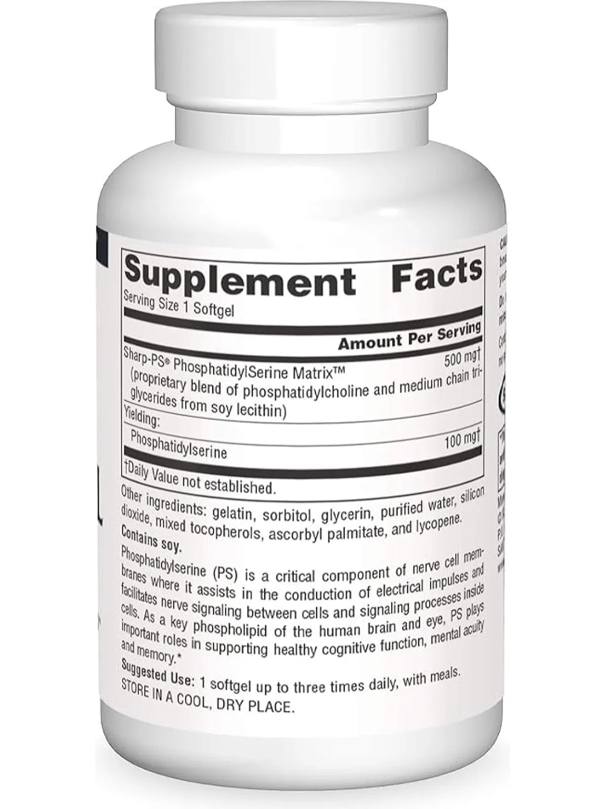 Source Naturals, Phosphatidyl Serine Matrix, 500mg, 60 softgels