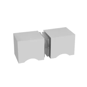 Square Style Back to Back Knob (CH, BN, MBL, SB, PN, BBRZ, GM, ORB)
