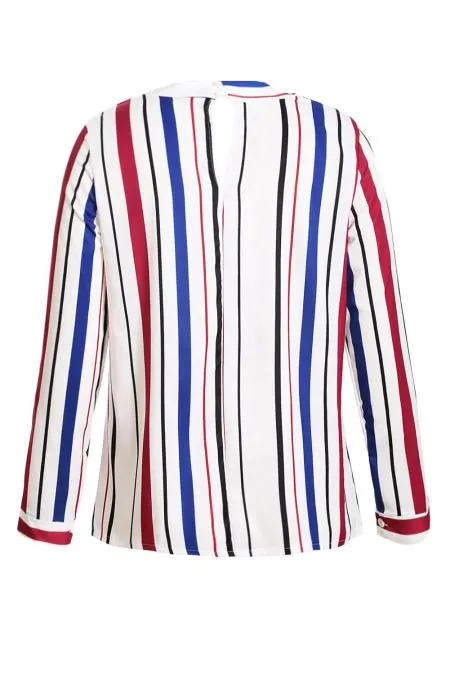 Striped Pussycat Bow Top