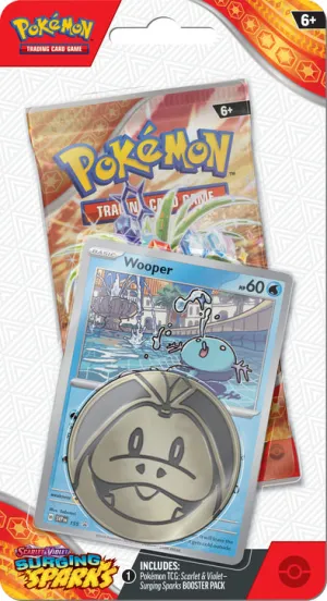 Surging Sparks Scarlet & Violet Checklane Blister - Wooper - Pokemon TCG *Limit of 1*