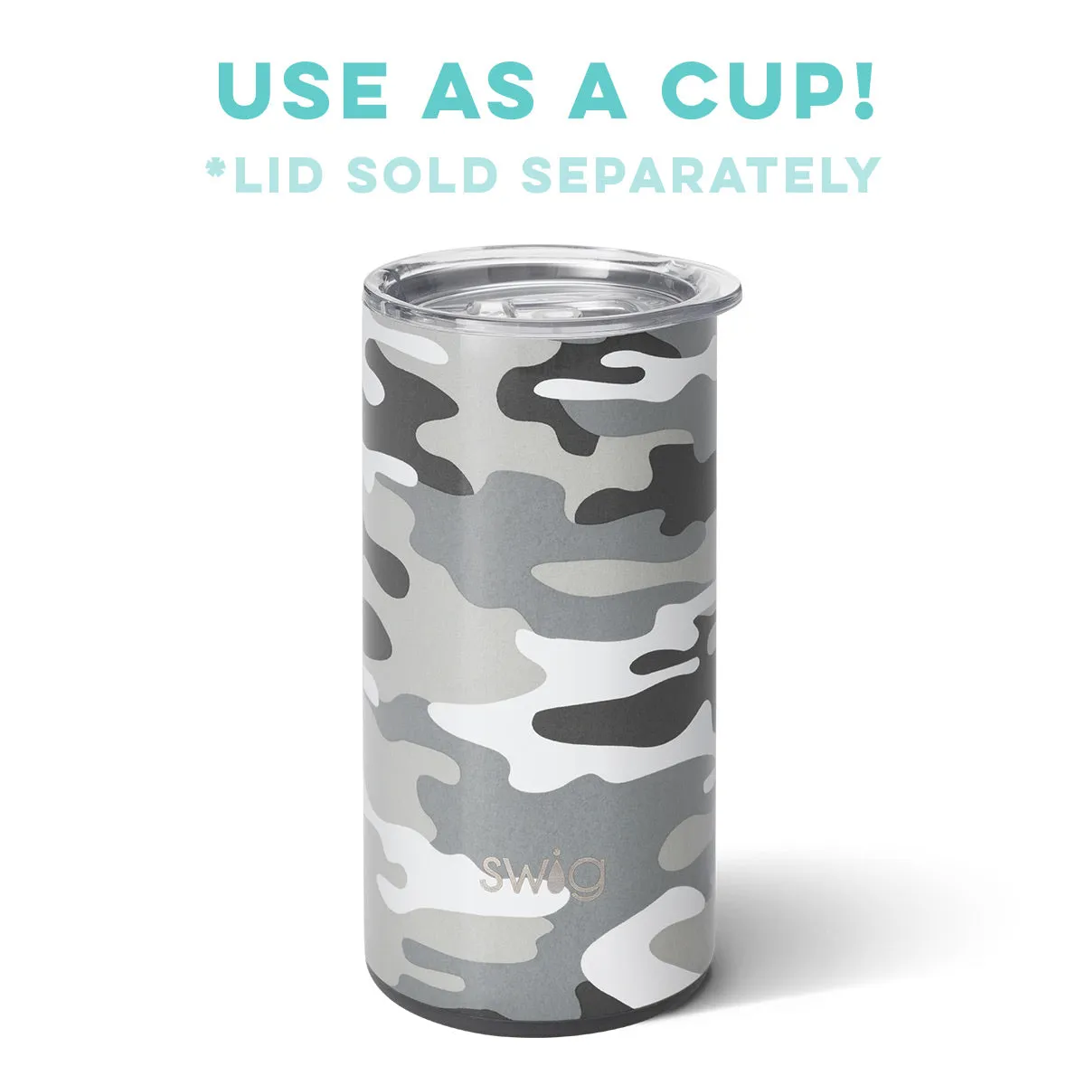 Swig 12oz Skinny Can Cooler-Incognito Camo