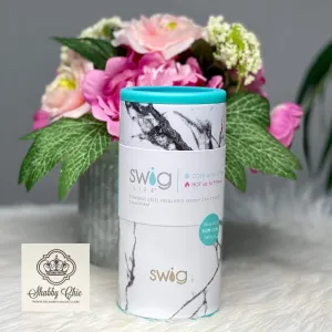 Swig Marble Slab 12oz Skinny Can Cooler