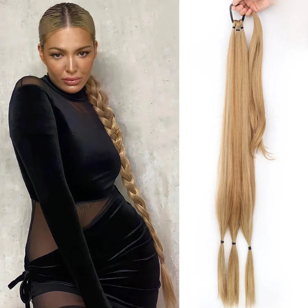 Synthetic Braided Ponytail with Hair Tie Hair Extensions