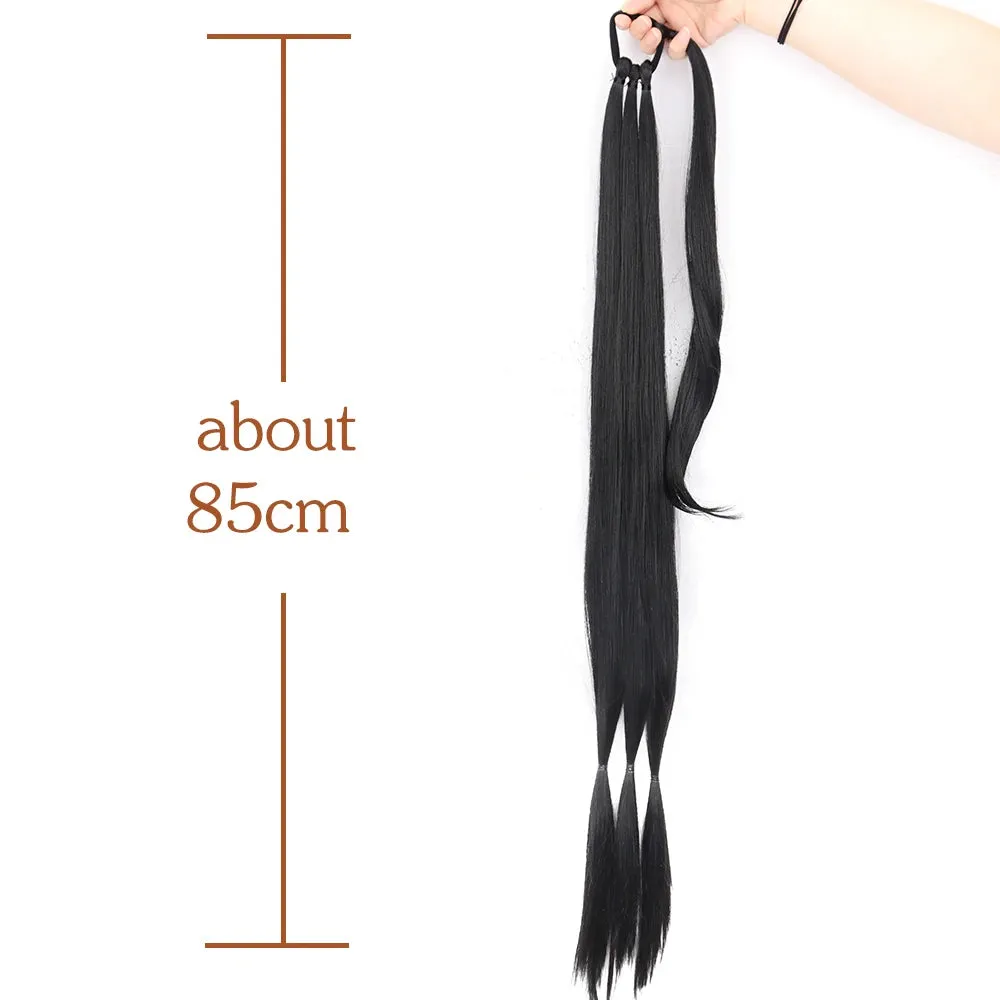 Synthetic Braided Ponytail with Hair Tie Hair Extensions