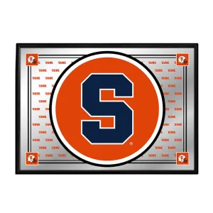 Syracuse Orange: Team Spirit - Framed Mirrored Wall Sign