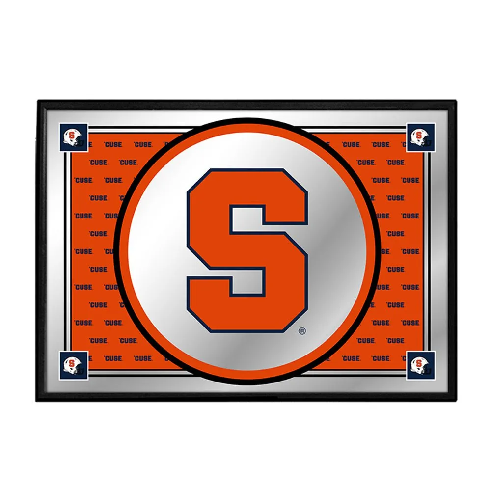 Syracuse Orange: Team Spirit - Framed Mirrored Wall Sign