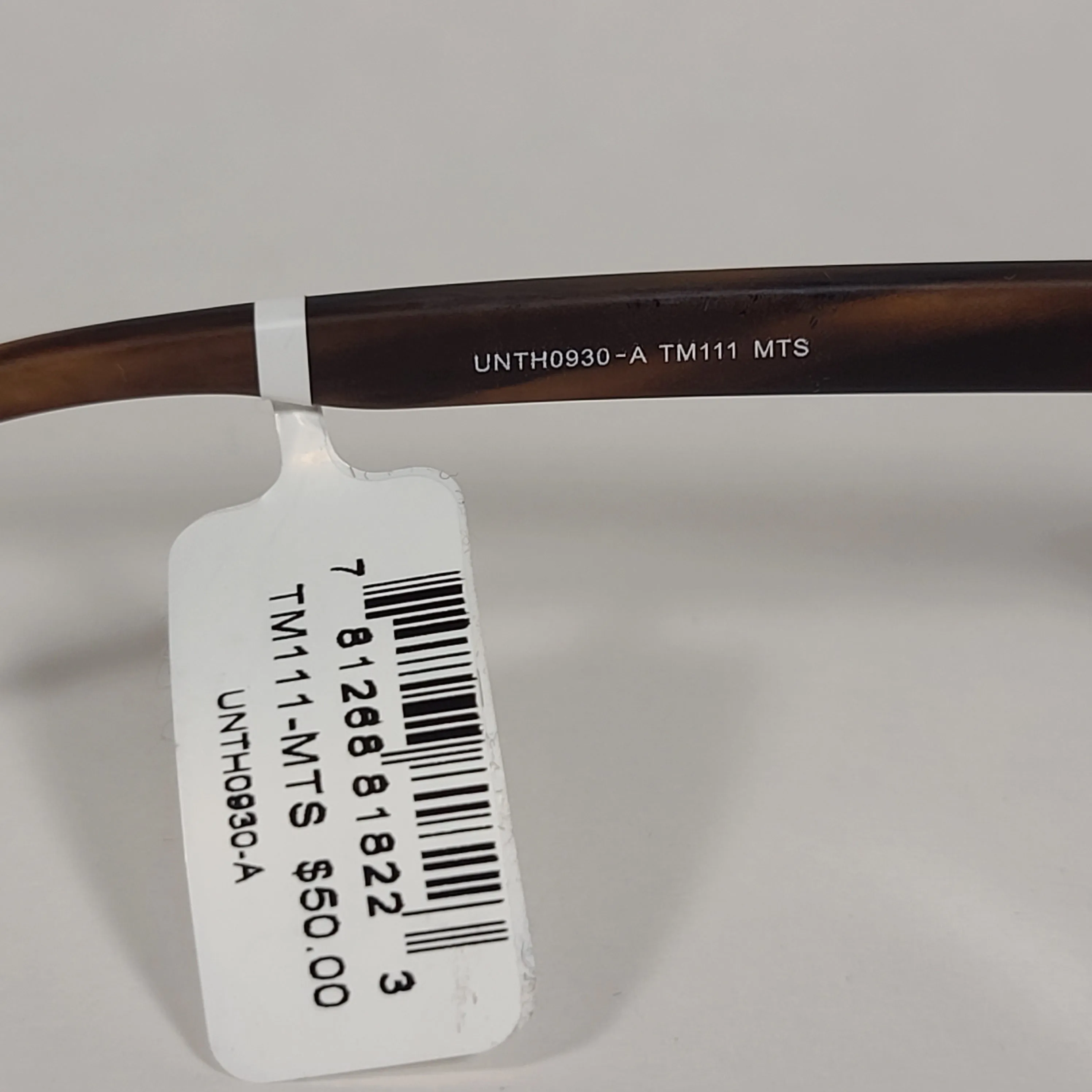 Tahari Square Club Sunglasses Matte Brown Tortoise Frame Blue Mirror Lens TM111 MTS