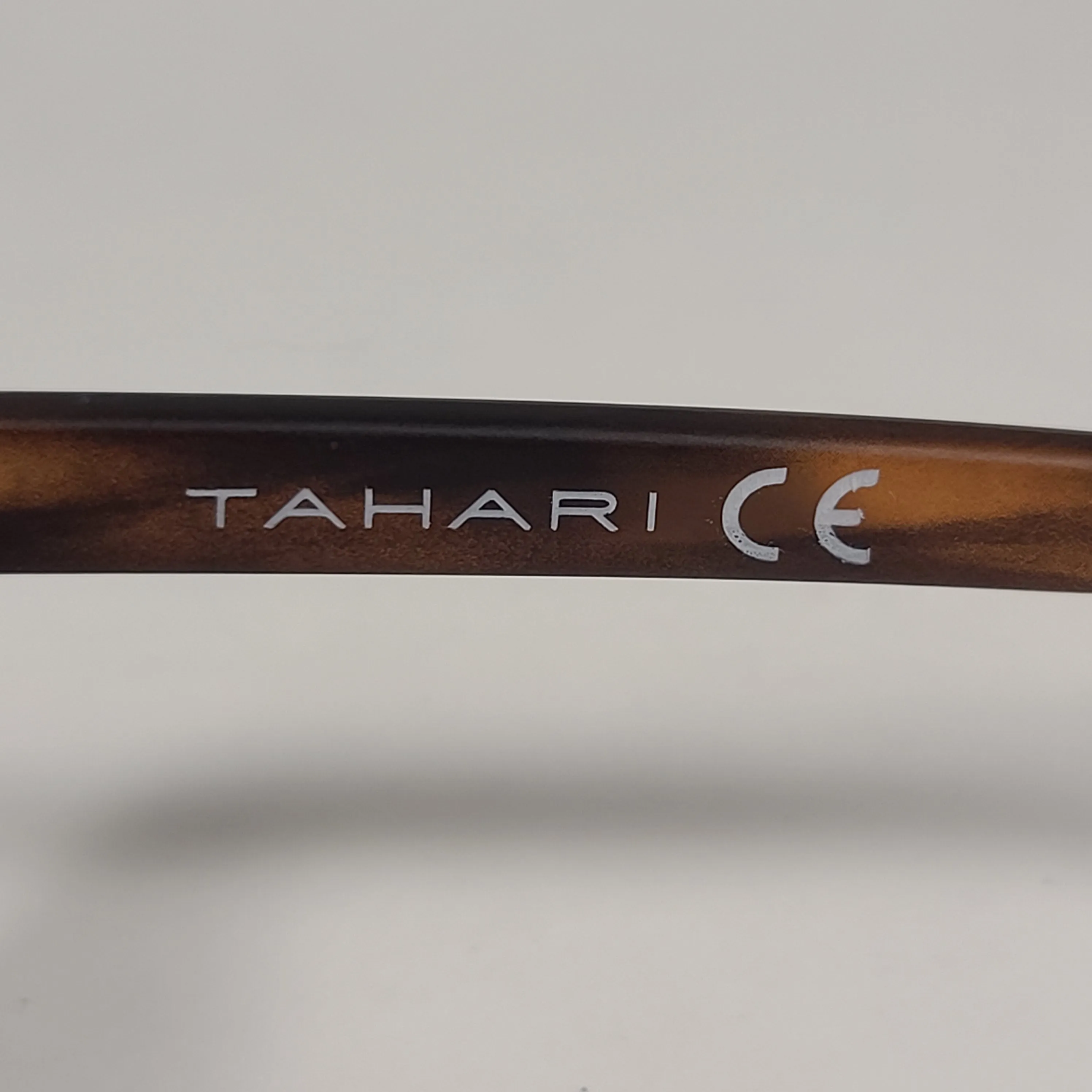 Tahari Square Club Sunglasses Matte Brown Tortoise Frame Blue Mirror Lens TM111 MTS