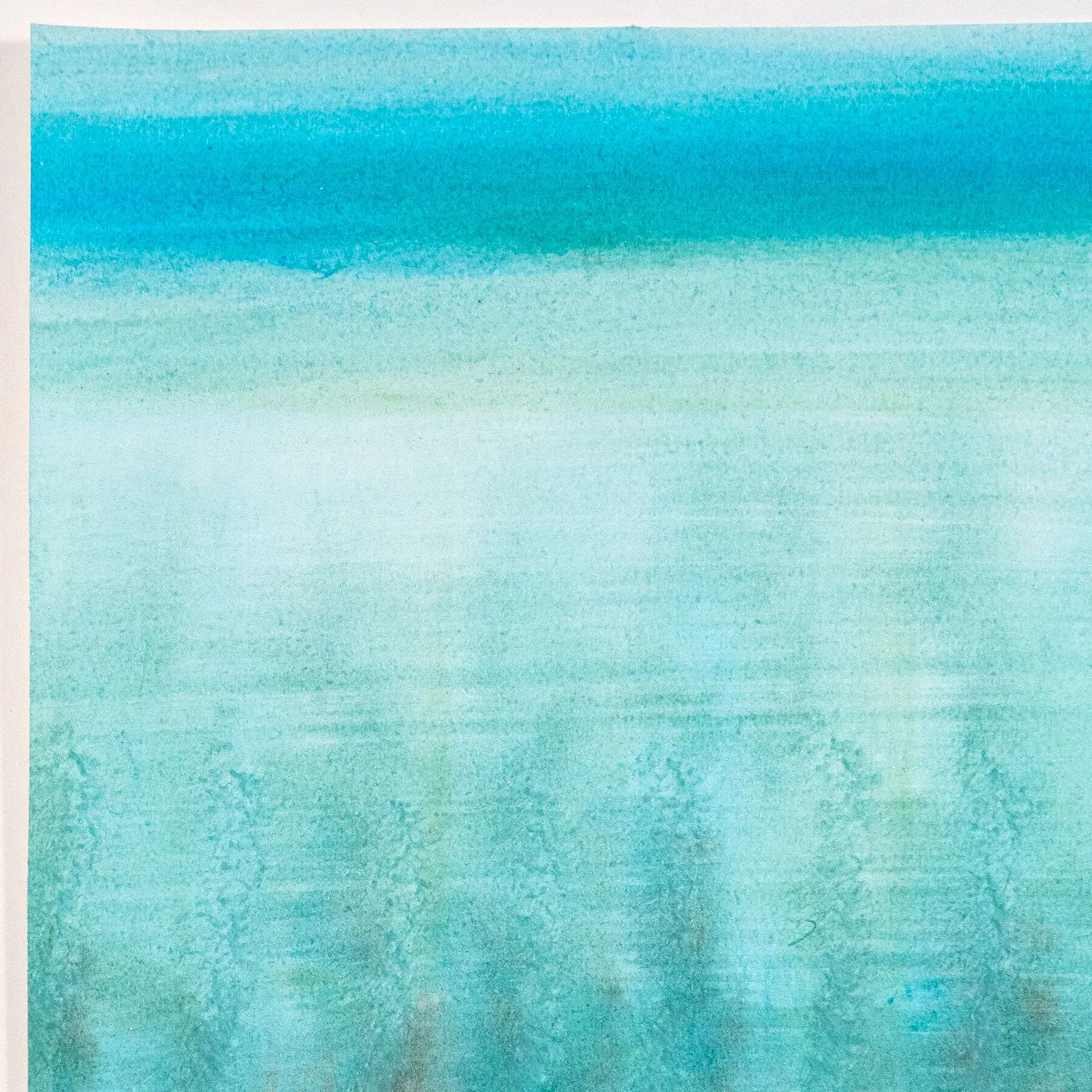 TAKAO TANABE "SHORELINE" WATERCOLOR, 1980