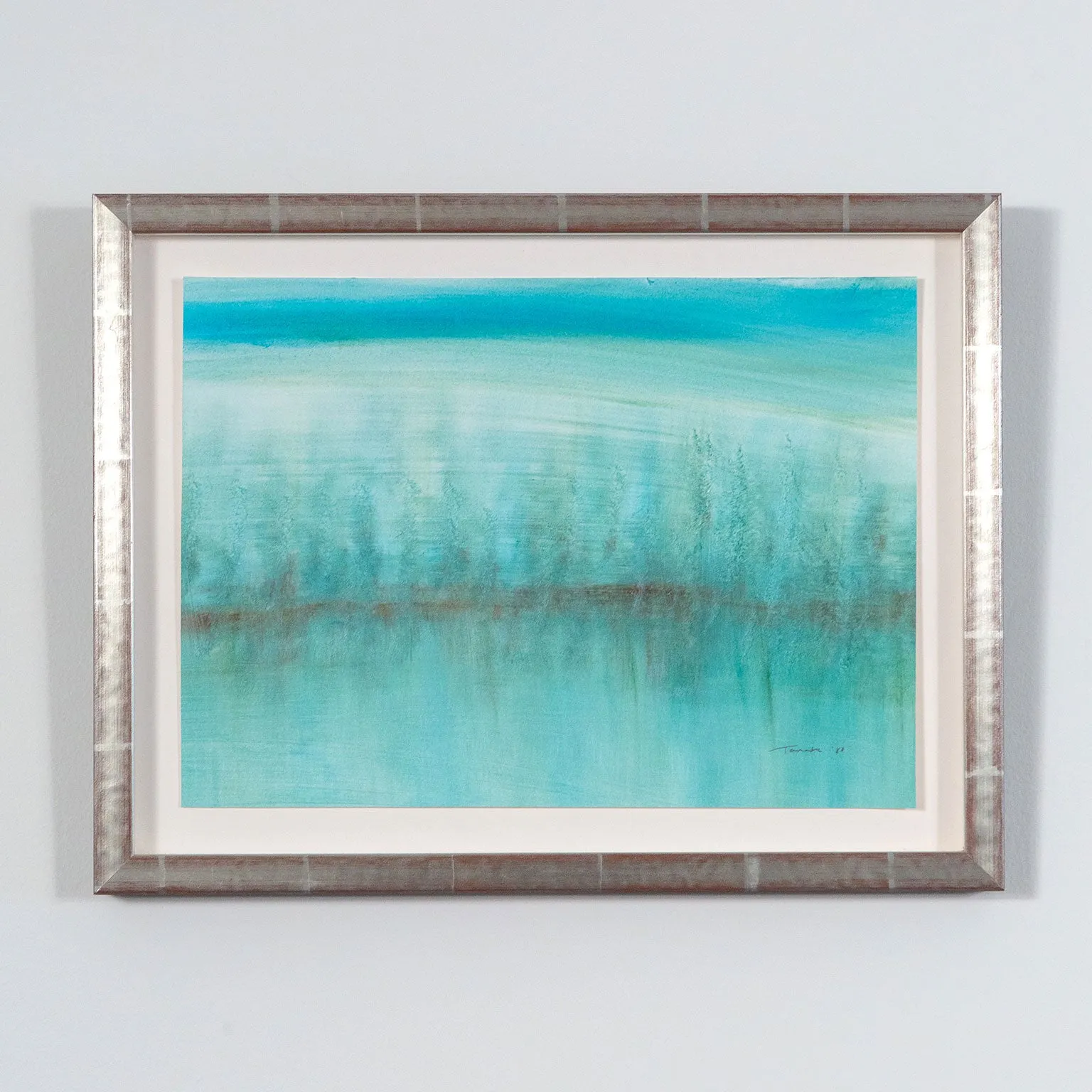TAKAO TANABE "SHORELINE" WATERCOLOR, 1980