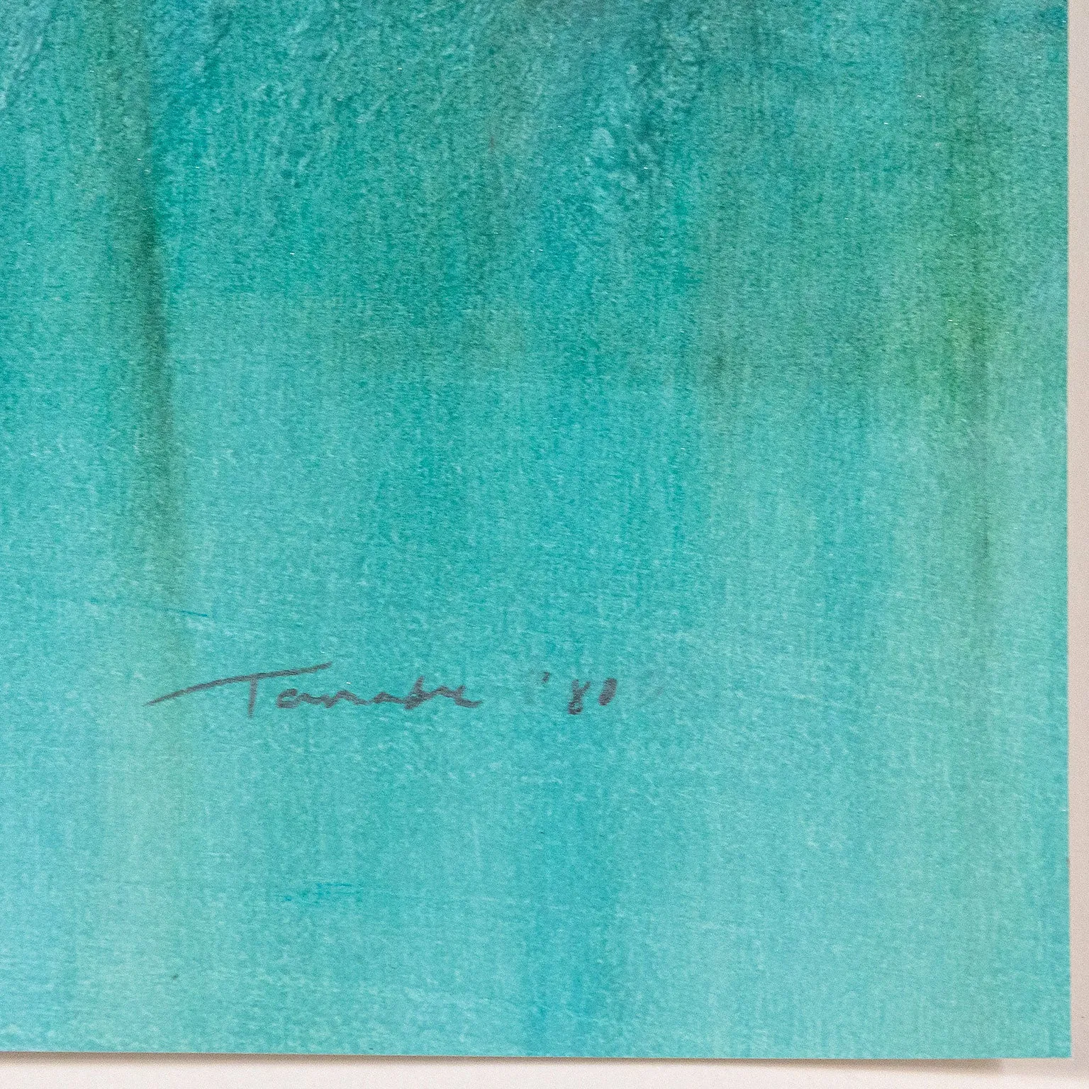 TAKAO TANABE "SHORELINE" WATERCOLOR, 1980