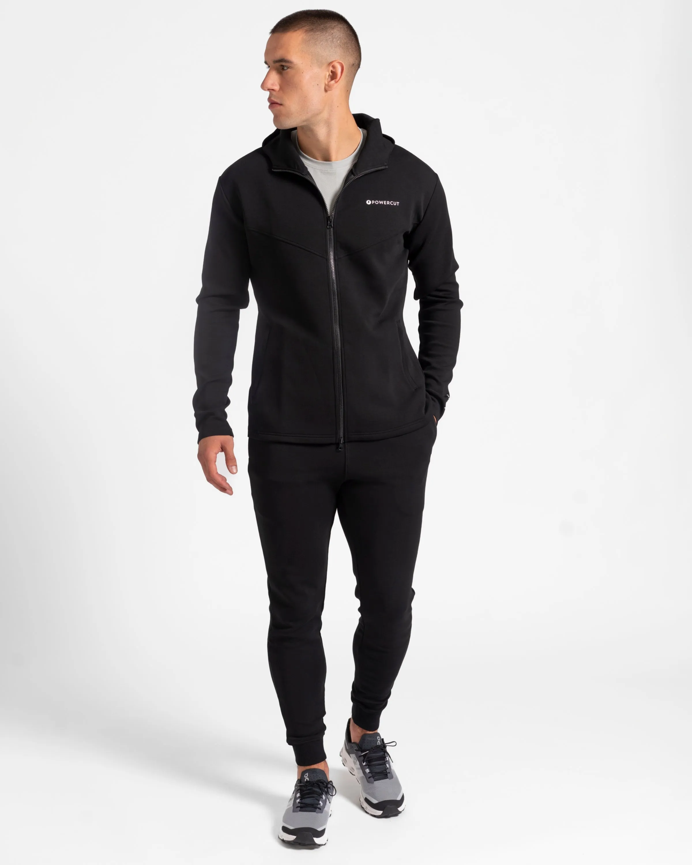 tek//pak Black Men's Full Zip Hoodie