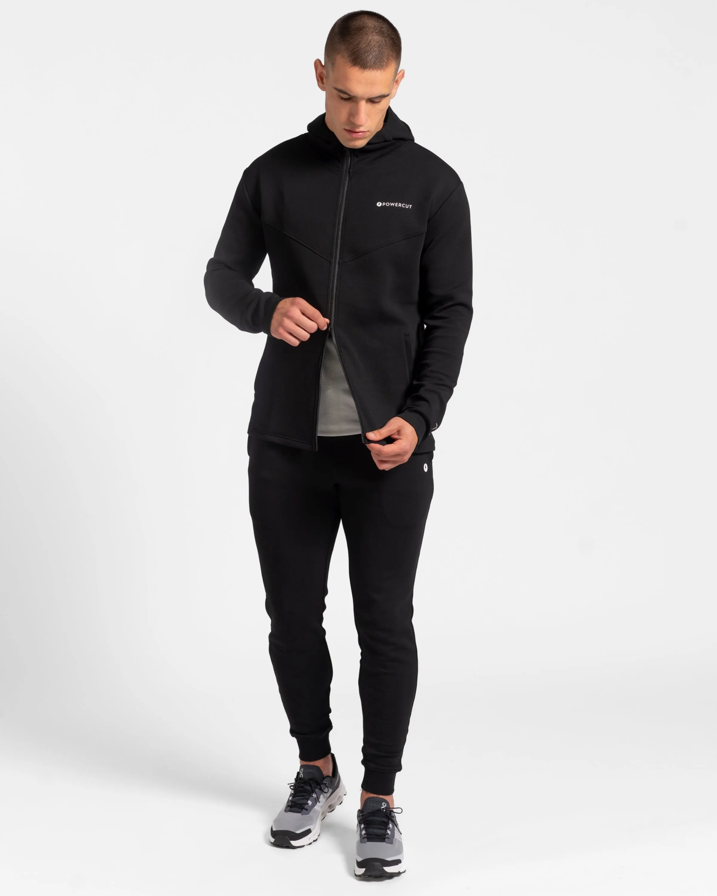 tek//pak Black Men's Full Zip Hoodie