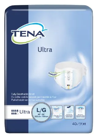 Tena 67300 Ultra Briefs Large Moderate/Heavy 80/Case