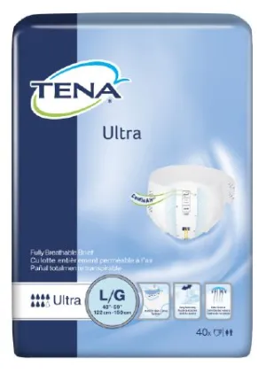 Tena 67300 Ultra Briefs Large Moderate/Heavy 80/Case