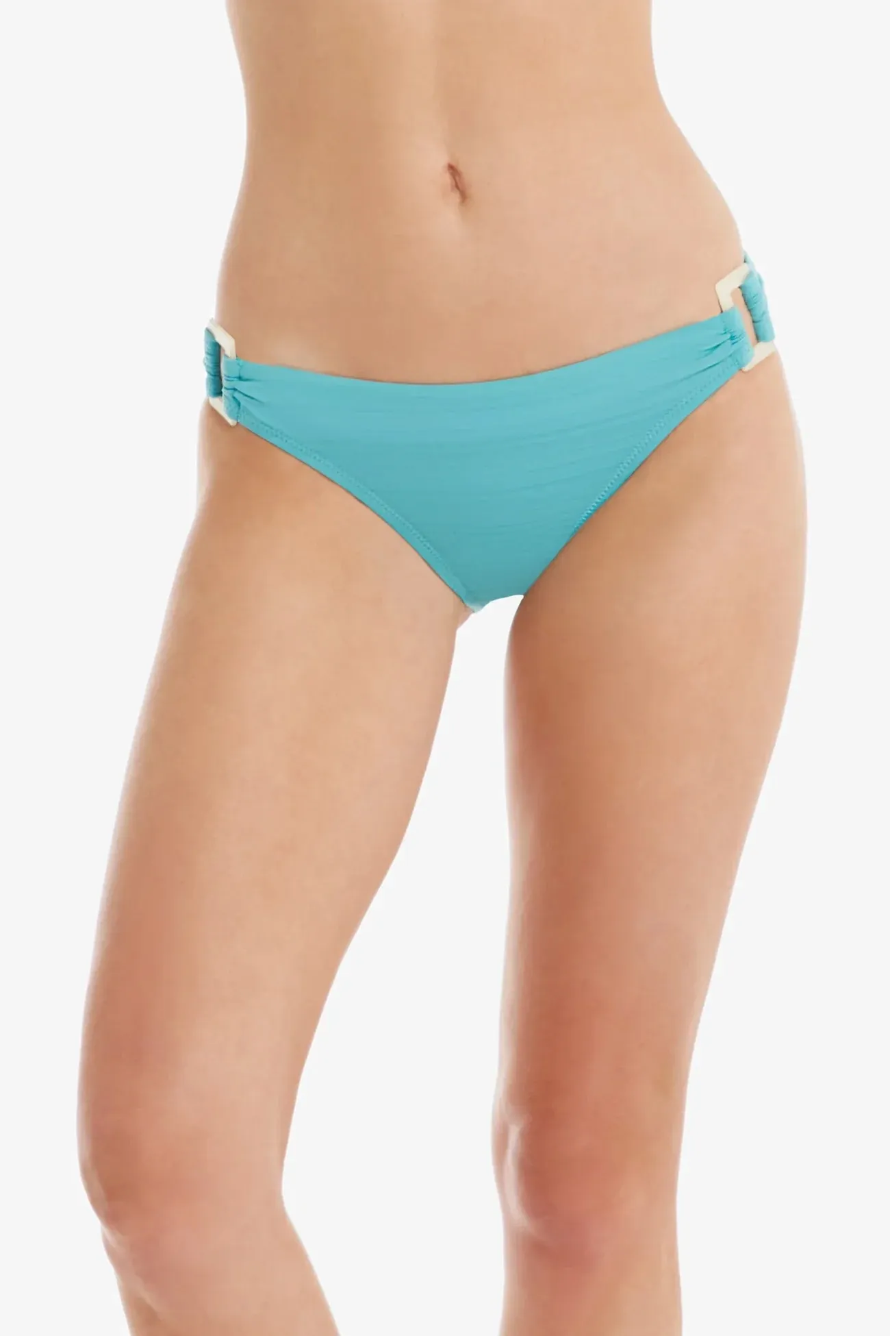 Textured Solid Buckle Hipster