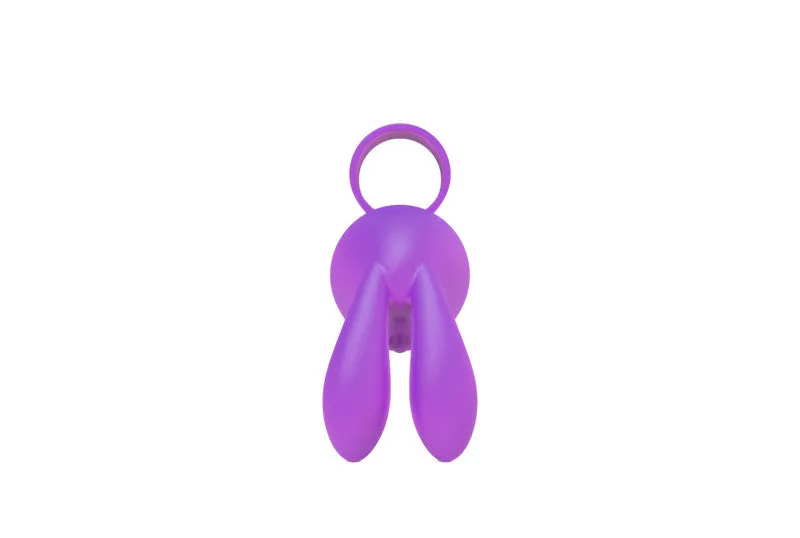 The 9's Flirt Finger Bunny Finger Vibrator - Purple