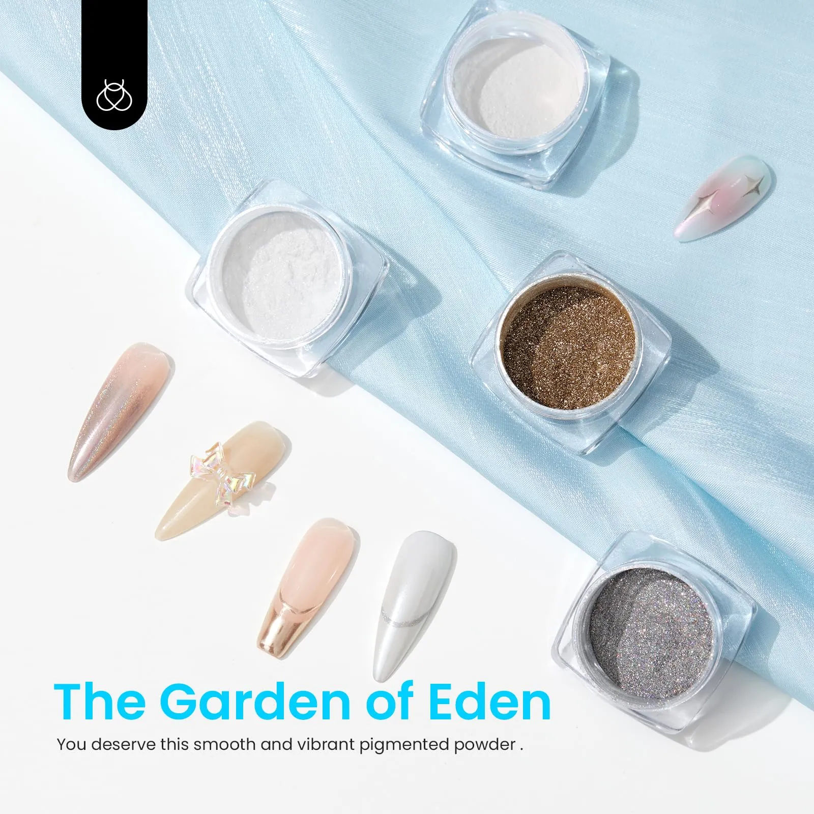 The Garden of Eden 4 Colors - Chrome Nail Powder