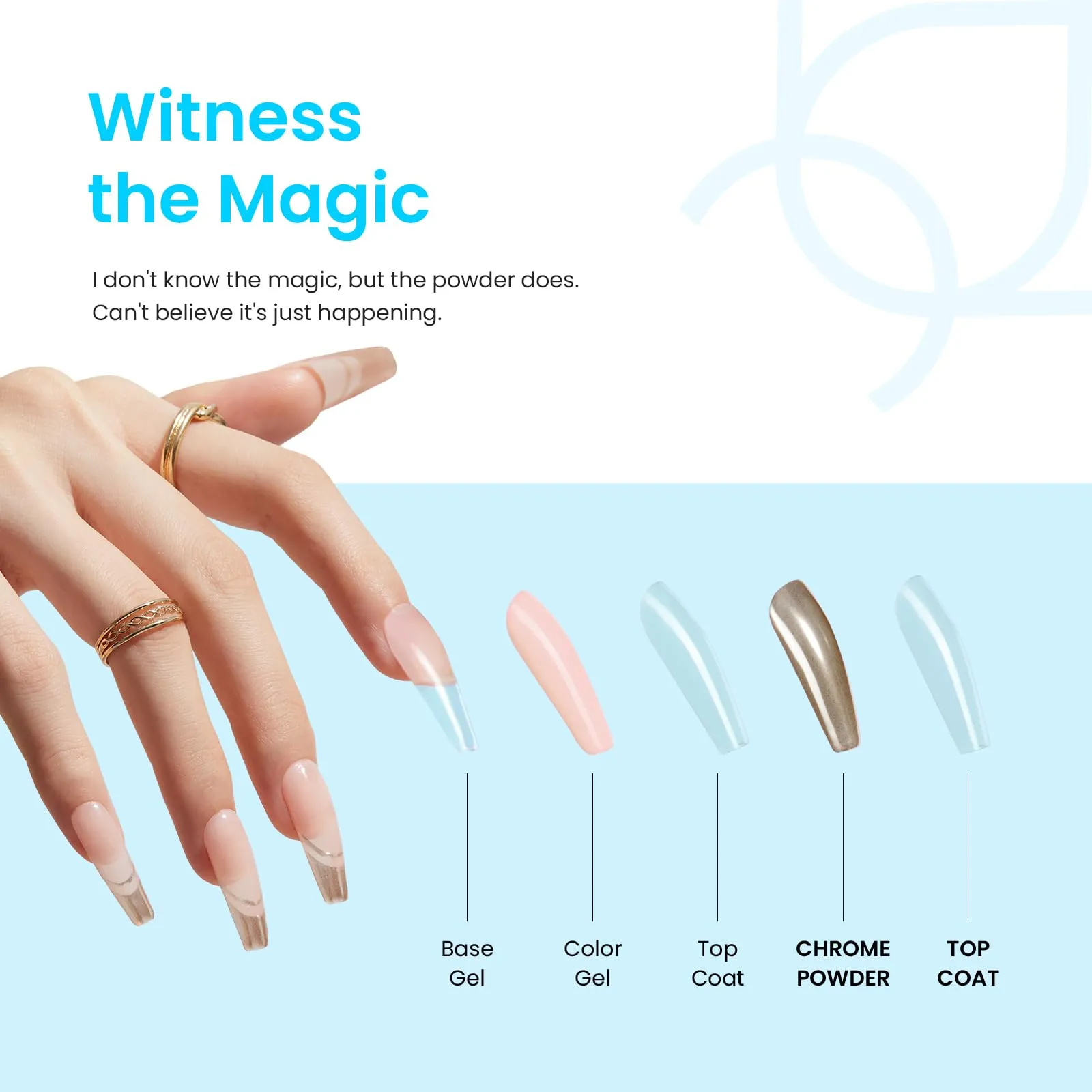 The Garden of Eden 4 Colors - Chrome Nail Powder