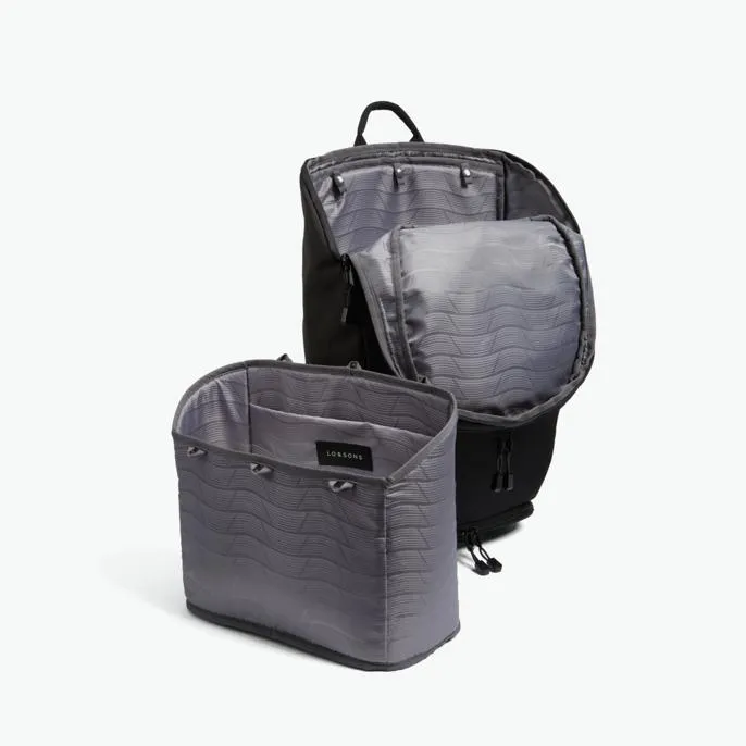 The Hakuba - 600D Recycled Poly - Onyx / Black / Grey Wave