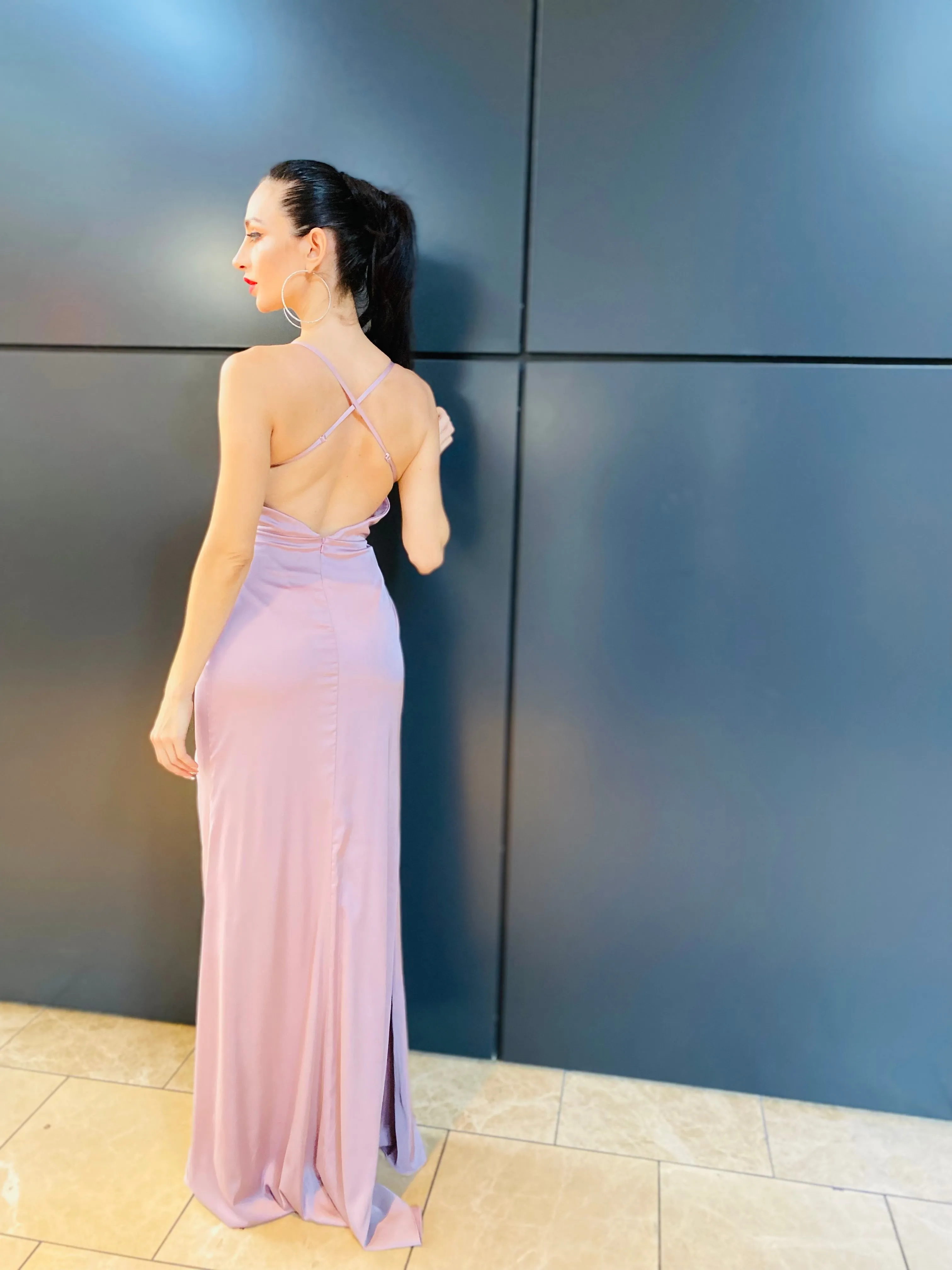 The "Artemis" Mauve Gown