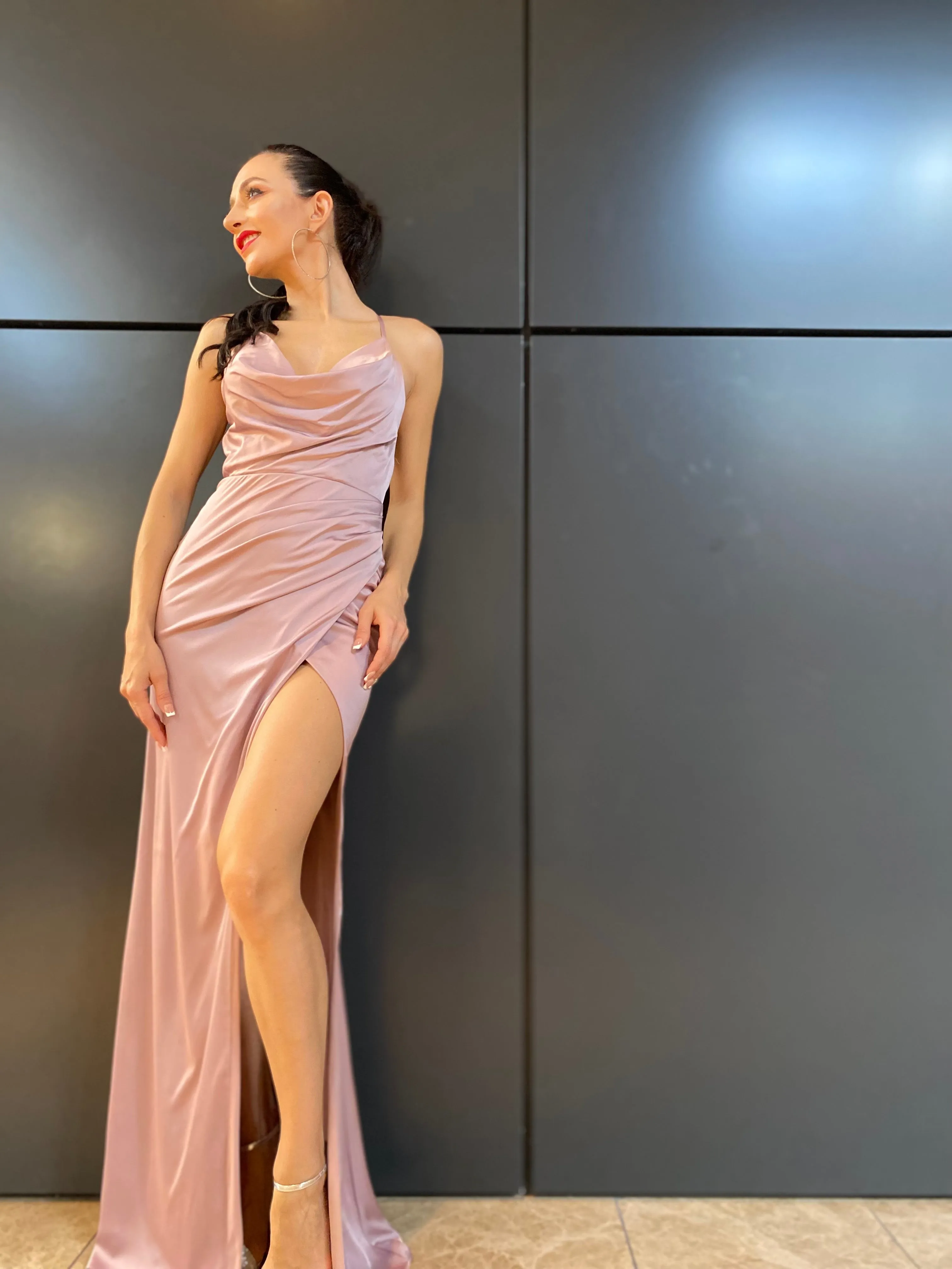 The "Artemis" Mauve Gown
