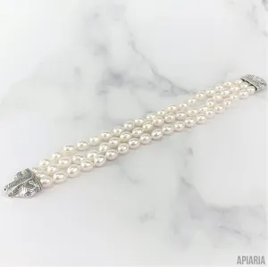 Three Strand Pearl Bracelet