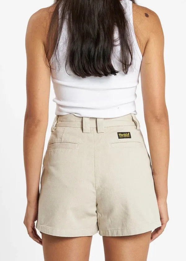 Thrills Koko Short Oatmeal Twill