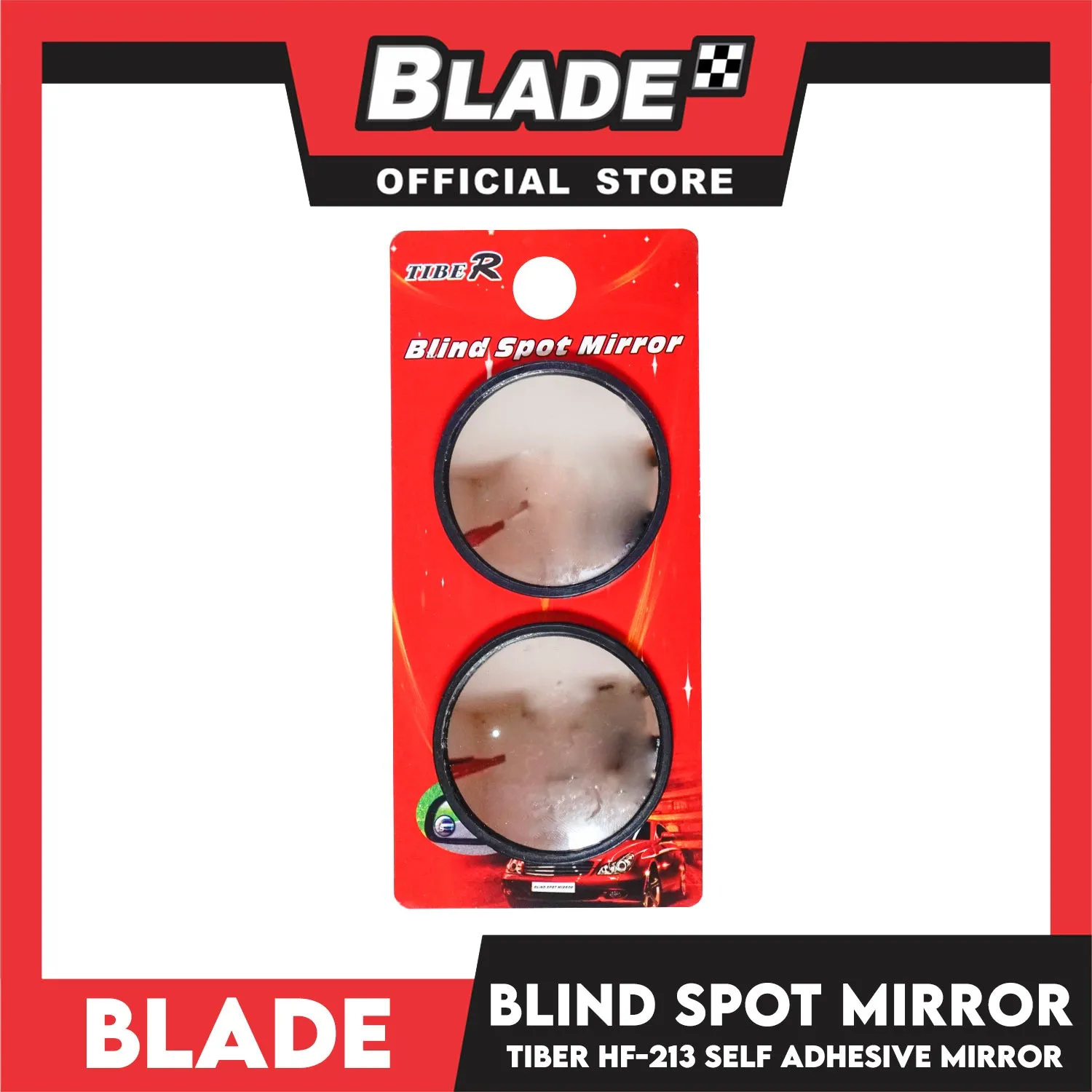 Tiber Car Blind Spot Mirror HF-213 Self Adhesive Mirror Set of 2