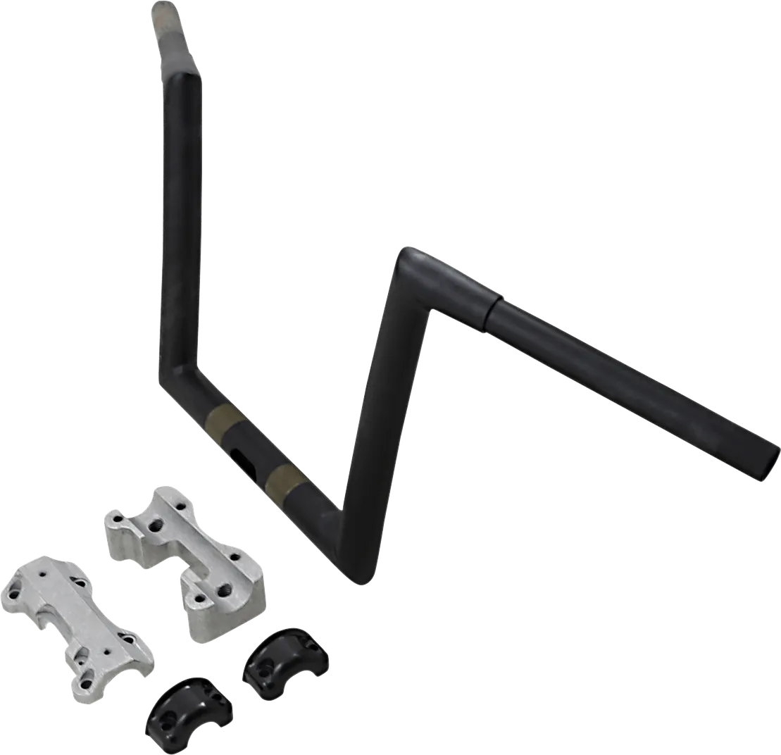 Todds Cycle 0601-3984 1 1/4in. Handlebar - 10in. Ape - Flat Black