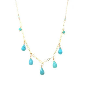 Turquoise Seadrop Necklace